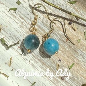 Alquimia Gold and Blue Earrings